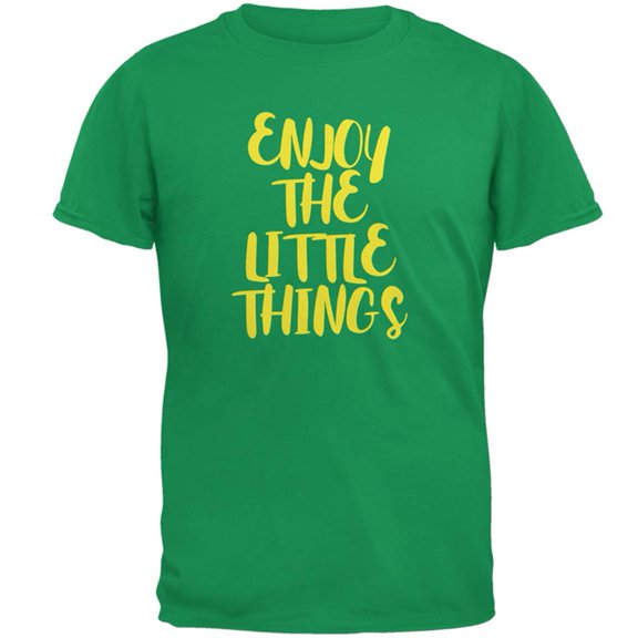 Enjoy The Little Things Mens T Shirt Irish Green MD