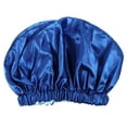 thumbnail image 1 of Gorro grande para el cuidado del cabello con gorro de satén para dormir de doble capa con banda elástica para mujer, 1 of 6