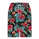 thumbnail image 4 of Ceisia Men's Tropical Hibiscus Print Beach Shorts with Quick Dry Stretch Fabric and Anti-Exposure Liner Multicolor S Gifts, 4 of 8