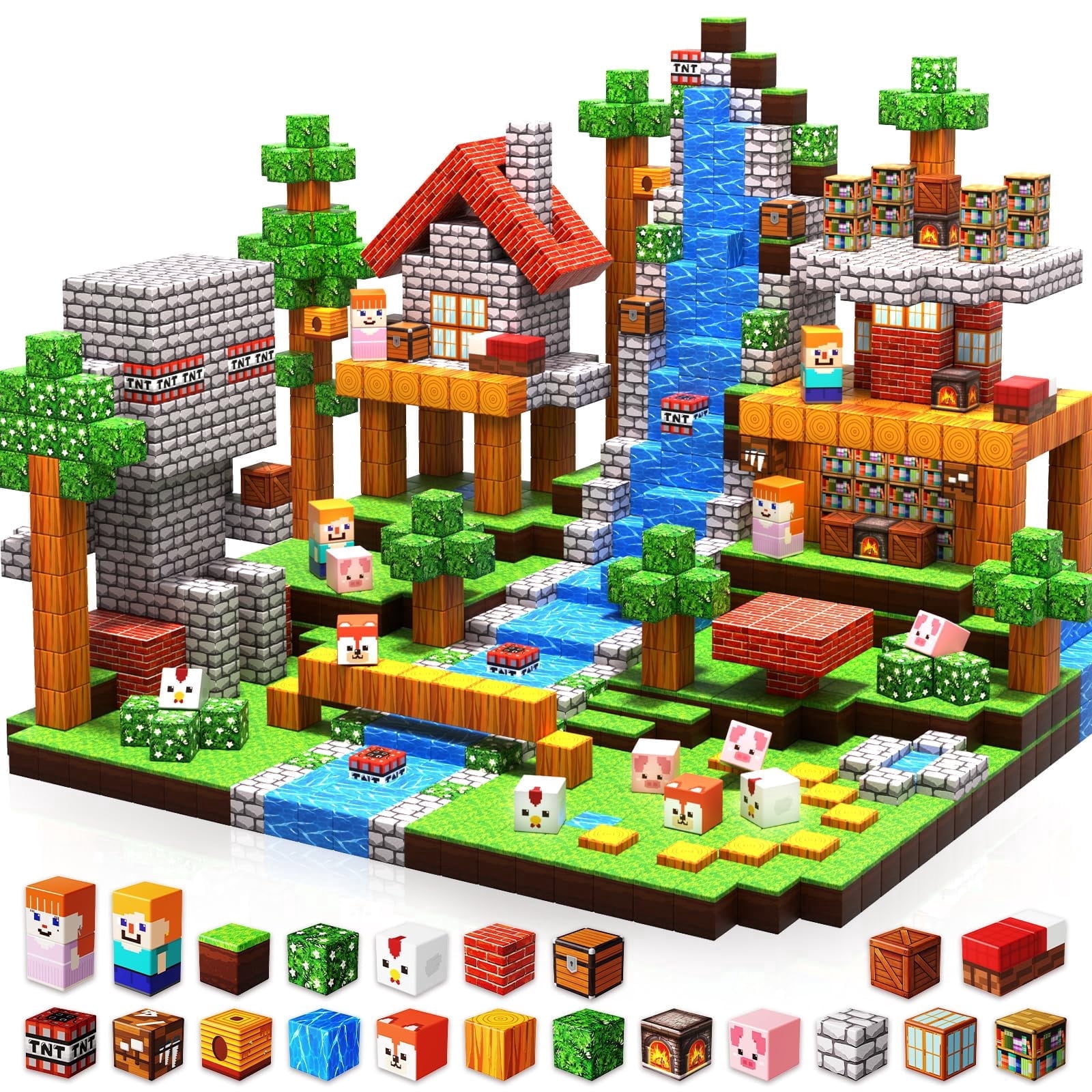Magnetic Building Blocks 150PCS for Boys & Girls, Toddlers STEM Educational Playset