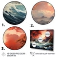 thumbnail image 3 of Designart "Storm Power In Flow II" Nautical & Beach Canvas Print, 3 of 5