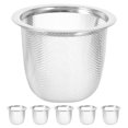 thumbnail image 1 of Miangastore 6pcs Stainless Steel Tea Filter Metal Teapot Strainer Replacement Strainer Tea Pot Filter (Small), 1 of 9