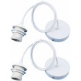 thumbnail image 1 of Piezas Portalámparas E27, portalámparas Lámpara colgante Accesorios para lámparas colgantes con cable de 1 m, portalámparas E27 con cable para bar, cafetería, hogar, 1 of 4