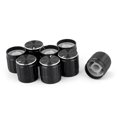 thumbnail image 1 of 8pcs 6mm Hole Dia Metal Round Lamp Dimmer Rotary Switch Knob Control Cap Black, 1 of 1