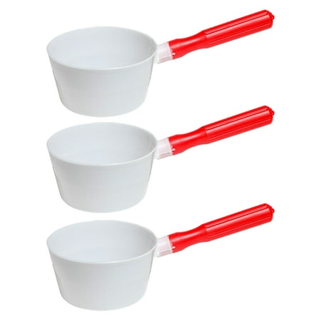 

Frcolor Ladle Water Scoop Bath Dipper Shampoo Cup Kitchen Spoon Plastic Soup Handle Washing Hair Bathing Serving Japanese