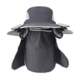 thumbnail image 2 of Outdoor Coolings Sun Hat With Solar Fan Breathable Mesh Neck Face Cover For Hiking Fishing Gardening, 2 of 6