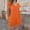 *Orange, variant on ClodeEU Women's Short Sleeve V Neck Loose Fit Jumpsuit with Pockets,Casual Long Romper Black,Womens Plus XXL