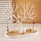 thumbnail image 4 of Soporte de exhibición de la joyería de las astas, organizador colgante del estante de la torre del árbol para la pulsera del collar de los pendientes del anillo, 4 of 5