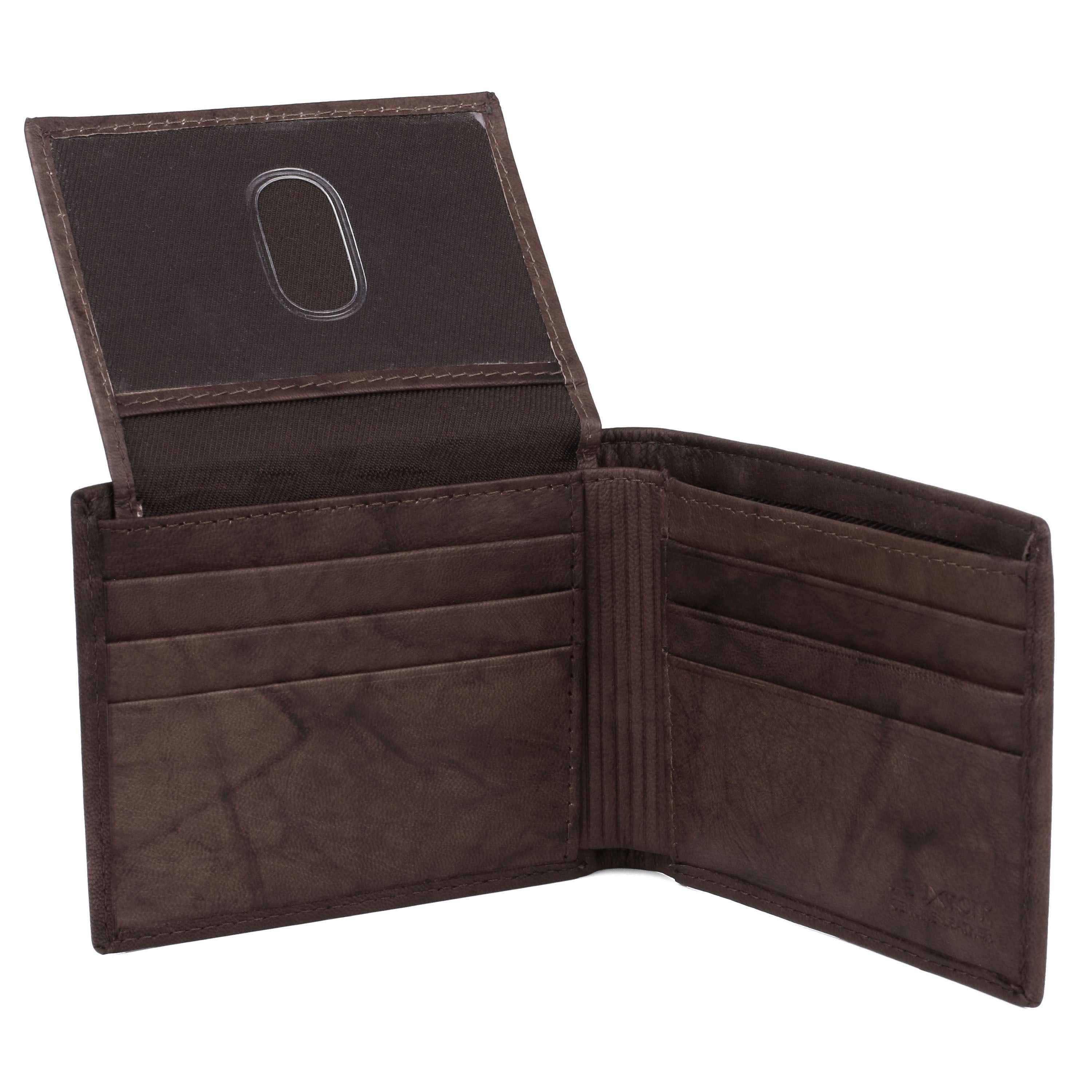 J. Buxton Men's Hunt Credit Card Billfold Leather, Brown - Walmart.com