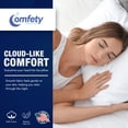thumbnail image 2 of Comfety Luxury Down Alternative Bed Pillows Made in USA King Size 20" x 36" OEKO-TEX Certified 100% Cotton Cover, 2 Pc Pillow for Back & Side Sleepers, 2 of 5