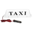 thumbnail image 1 of Lámpara de luz LED superbrillante para techo de coche con señal de taxi magnética de 12 V con encendedor de cigarros (estuche blanco), 1 of 9