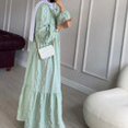 thumbnail image 1 of Muslim Dress Women Abaya Dubai Turkey Islamic Robe Arab Longue Jelaba Femme Musulman Abayas Dresses for Women Kaftan Niqab 2021S Gao Jinjia LED, 1 of 2