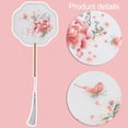 thumbnail image 3 of Double-Sided Embroidered Round Fan Ancient Style Suzhou Embroidery Hanfu Fan, 3 of 8