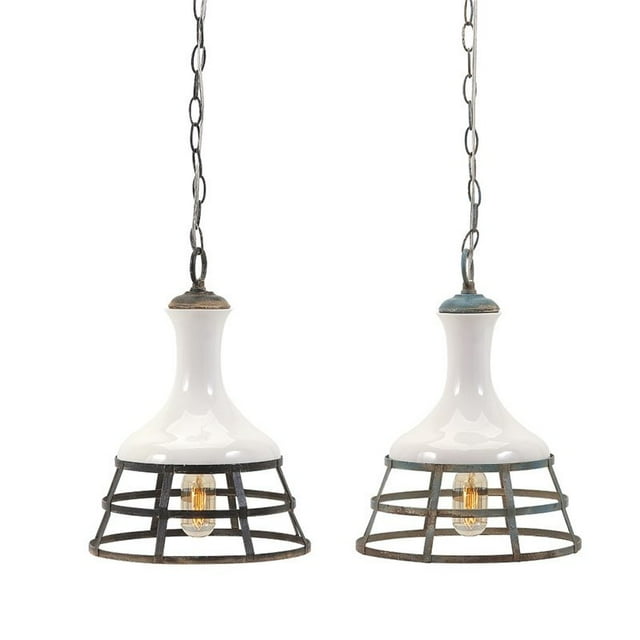 IMAX Corporation Sandra 2 Piece Ceramic and Metal Pendant Set