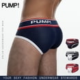 thumbnail image 2 of PUMP ropa interior de los hombres Sexy calzoncillos de algodón transpirable moda calzoncillos suaves deportes de secado rápido U convexo cintura baja bragaspangjing, 2 of 4