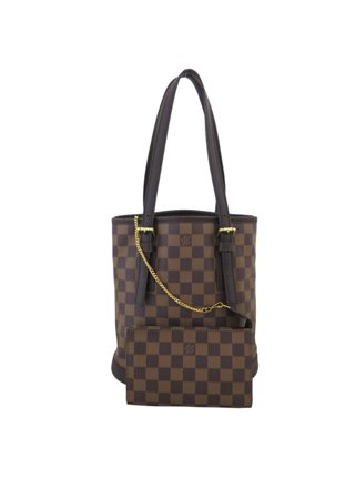 LOUIS VUITTON LOUIS VUITTON Duomo Hand bag N60008 Damier PVC canvas Brown  Ebene Used LV N60008