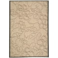thumbnail image 2 of Safavieh Courtyard Helen Floral Indoor/Outdoor Area Rug, Sand/Black, 6'7" x 9'6", 2 of 10