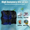 thumbnail image 6 of Deeceymbur Adjustable Adults Life Jacket Aid Zipper Vest Kayak Buoyancy Fishing Watersport Coast Guard Approved Life Vest Flotation Device Swim Jackets Portable Snorkel Vest, 6 of 9
