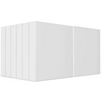 Staples 1-1/2" Simply View Binders with Round Rings White 12/Pack 23729/21686