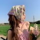 thumbnail image 5 of Pañuelo Para La Cabeza Para Mujer, Diadema Informal, Diadema Transpirable Para Mujer, Bandana Para El Pelo, Flor Morada Clara Sunnimix Bufanda de pelo, 5 of 7