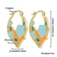 thumbnail image 2 of Aretes colgantes shaofei bañados en oro de 18 k Azul modelo 4261, 2 of 3