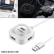 thumbnail image 3 of 4 puertos USB Hub Portable Multiport Splitter Adapter Extender para libro Laptop PC Usb3.0 blanco 0.2m jinwen Divisor de hub, 3 of 8