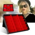 thumbnail image 3 of Caja para gafas, 18 rejillas, caja para gafas de sol, caja para exhibición de gafas, muy versátil, 3 of 9