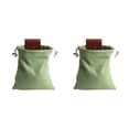 thumbnail image 2 of Naiovety Bolsa de lona de cuero bolsa de forraje de lona para senderismo, bolsa de herramientas de trabajo con hebilla con cordón para Type3 NO3, 2 of 6