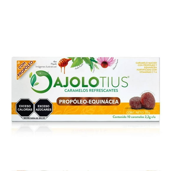Caramelos Ajolotius Propoleo y Equinacea 22 gr