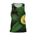 thumbnail image 4 of Fotbe Fresh Avocados Pattern Men's Quick Dry Workout Tank Top Gym Muscle Tee Fitness Bodybuilding Sleeveless T Shirt Breathable Workout Shirt-Small, 4 of 9