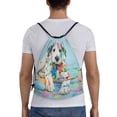 thumbnail image 2 of Bingfone A Funny Little Dalmatian Puppy Drawstrings Backpacks Bags For Men Women Gym Drawstrings Bag, 2 of 9