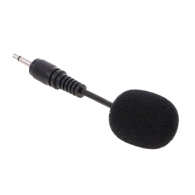 Micrófono de Condensador Enchufable Corto perfecl Negro 3.5mm