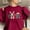 Red, variant on Tetras Womens Sweatshirt Fall,Women's Round Neck Christmas Printed Color Fashion Top,Long Sleeve Top Sweatshirts