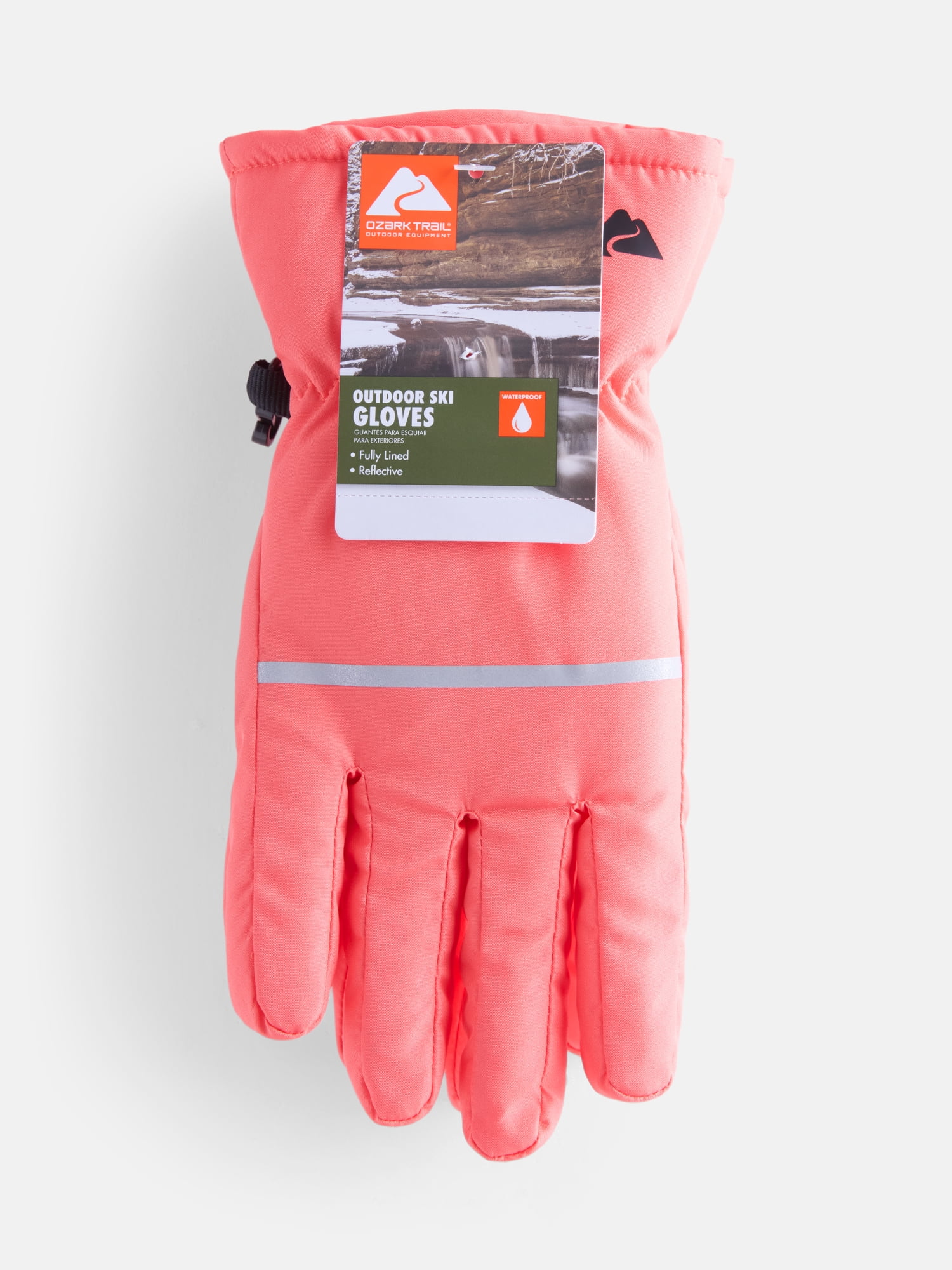 Ozark Trail Girls Outdoor Snow Ski Gloves, Sizes S-XL