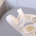 thumbnail image 6 of Ymyiu Toddler Girl Sandals Girl's Dress Flat Sandals Sparkly Rhinestone Summer Open Toe Teens Slides Size 11.5 (White,Little Kids 11.5), 6 of 9