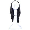 thumbnail image 3 of Onedor 23" Curly Hair Women Ladies 3/4 Half Wig Premium Japanese Synthetic Premium Japanese High-Temperature Fiber fibers Wigs with Secured Mesh Head Cap (Slightly Curl, R1), 3 of 6