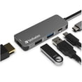 thumbnail image 1 of Hub USB C Verbatim 4 en 1 con suministro de alimentación de 60 W HDMI 4K, 1 of 7