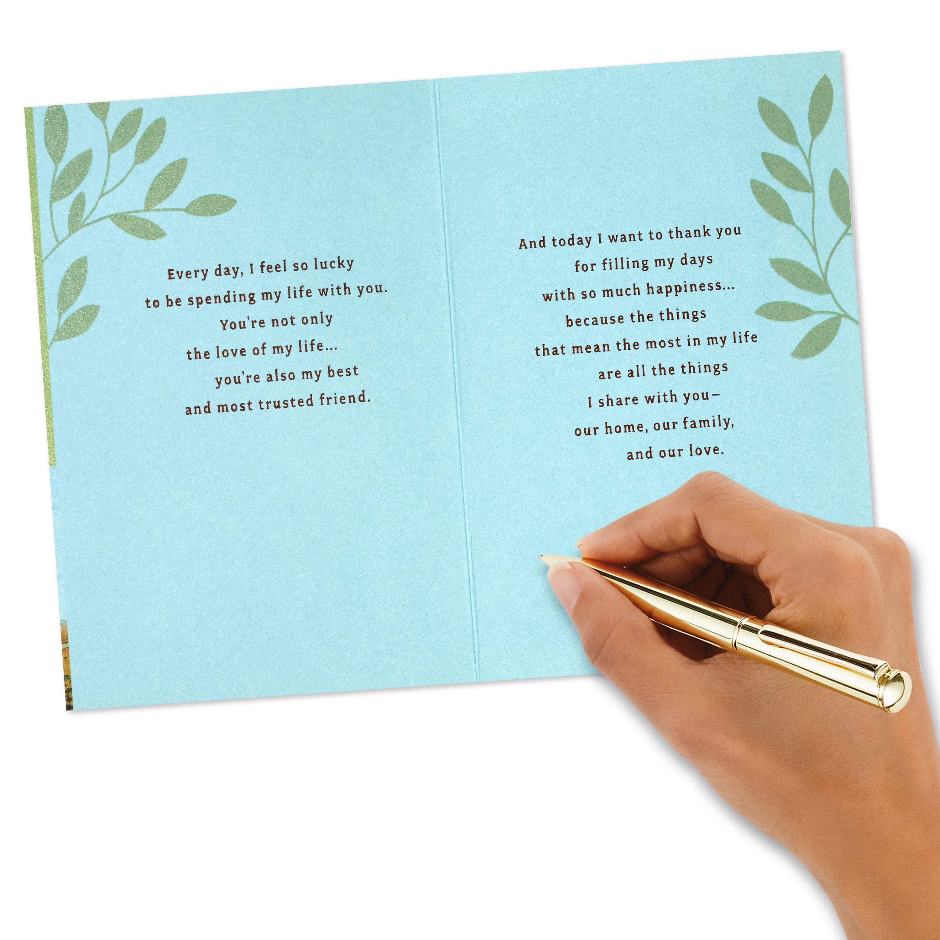 Hallmark Romantic Anniversary Card for Spouse (Filling My Days with Happiness)