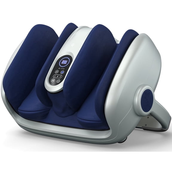 Miko Shiatsu Foot Massager Machine - Deep Kneading, Heat Therapy, Improves Circulation, Fits Up to Size 15