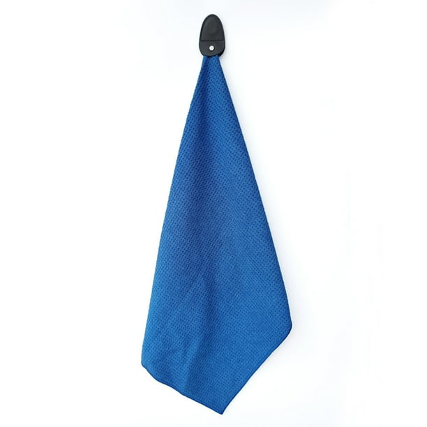 Soidarity Toalla de Golf portátil impermeable de secado rápido palos toallas con gancho colgante palos de pelota de Golf herramienta de limpieza Ropa Deportiva, Zapatos Azul Soidarity OD026416-02