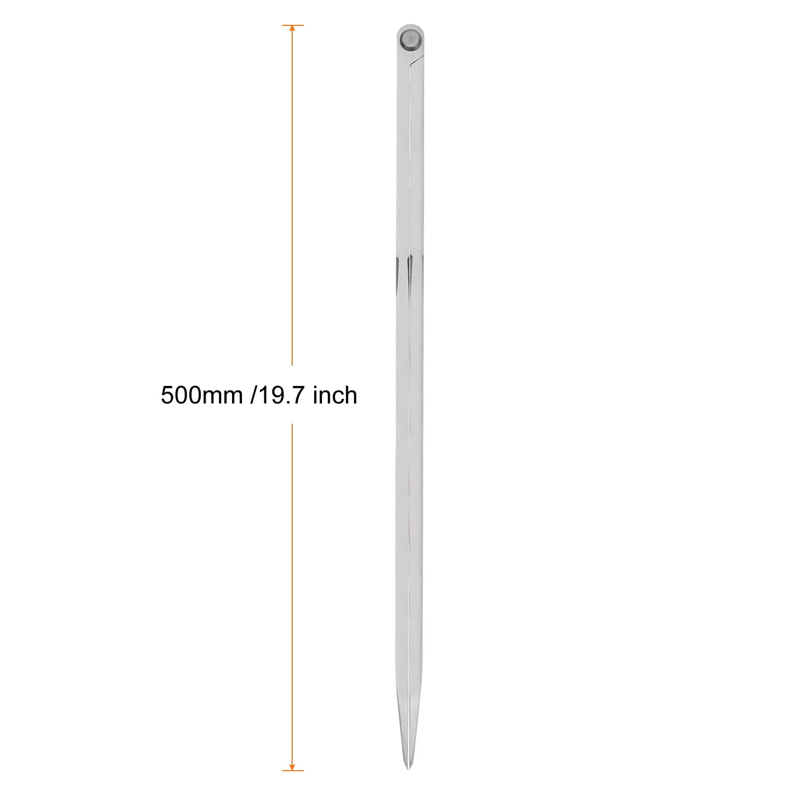 Uxcell Navigation Divider 20 Inch 500mm Adjustable Straight Pattern Divider Compass for Geometry Drawing