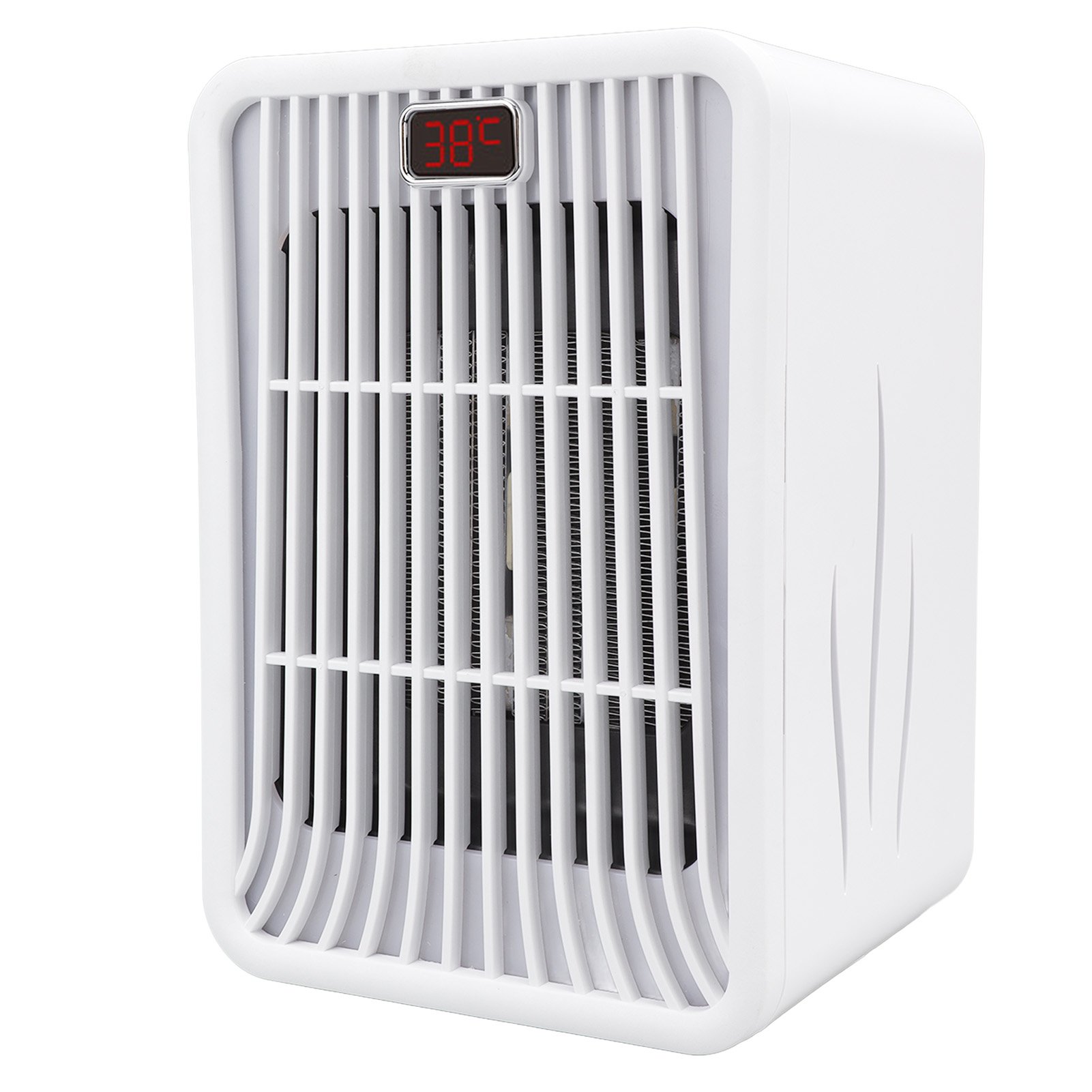 Space Heater Fan 7 Colors Light Low Noise Digital Display 3 Gears Mini  Desktop Electric Heater with Invisible Handle US Plug 110V | Walmart Canada