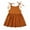 Brown, variant on Dresses, Summer Toddler Baby Girl Children's Cotton and Linen Suspender Dress Solid Color Vest Skirt Beach Dress Casual Dresse Size