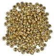 thumbnail image 1 of 200 Unids Granos de acrílico Sunnimix de Alfabeto para DIY 7 x 4 mm oro, 1 of 8