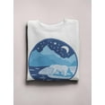 thumbnail image 3 of Polar Bear And Icy Mountains Sweatshirt Women -Image by Shutterstock, Female Small, 3 of 4