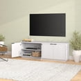 thumbnail image 2 of Mansfield Rectangular TV Stand for TV's up to 78" in White, 2 of 9