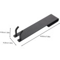 thumbnail image 3 of No Punching Hook Frameless Shower Door Shower Towel Hook Metal Clothes Hanger 2pcs Over The Shower Door Towel Hook Glass Shower Towel Hooks Towel Coat Hooks Rack Hanging Hook Glass, 3 of 4