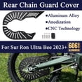 thumbnail image 1 of ALLTIMES Rear Chain Guard Cover for Sur Ron Ultra Bee 2023+, Black 6061 Aluminum Alloy CNC Technology Anodization, 1 of 10