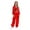 Red, variant on TTAO Kids Girls Jazz Hip Hop Dance Outfits Shiny Metallic Long Sleeve Motorcycle Jacket and Jogger Pants Set Purple 6