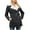 Black, variant on IROINNID Women's Faux Leather Jacket Long Sleeve Notch Lapel Casual Biker Moto Jacket with Pocket,Blue